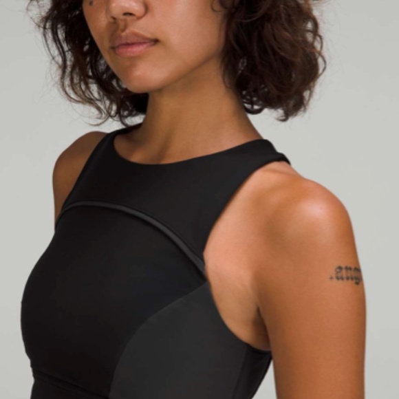 Lululemon Hike to Swim Bra & Short 6" Set - Black/Graphite Grey/Graphite Grey -2 - Picture 7 of 16